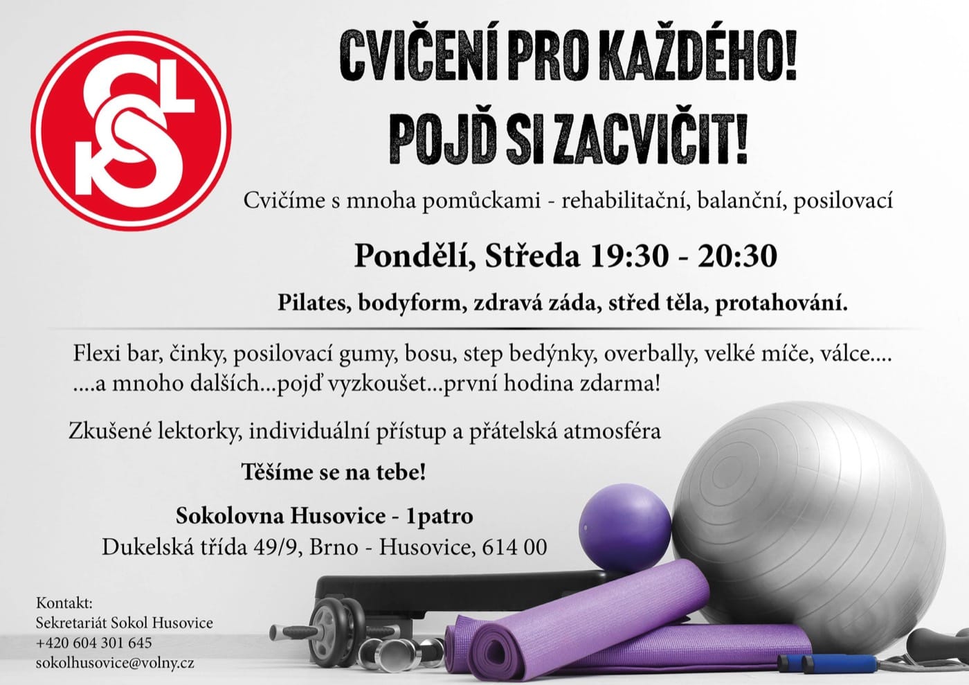 Plakát: Cvičení pro každého